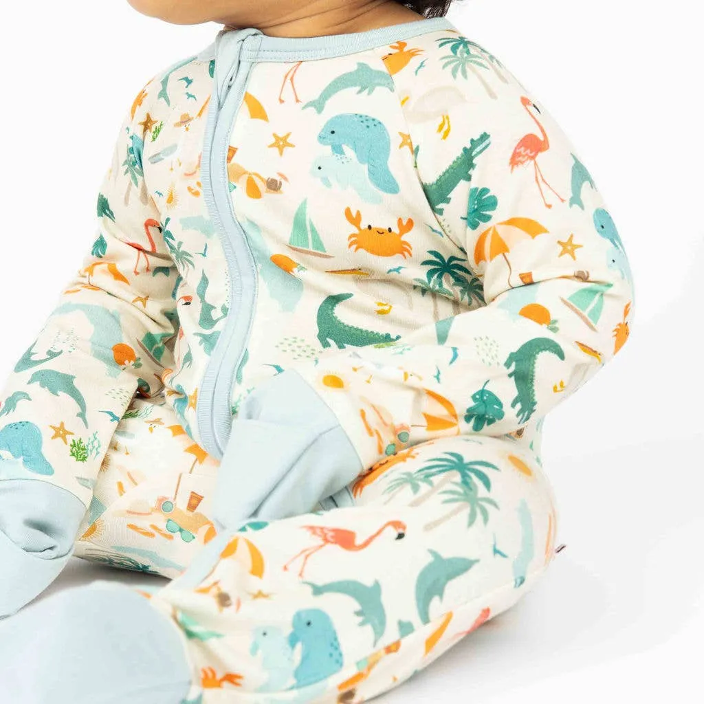 Explore Florida Souvenir Bamboo Convertible Baby Pajamas