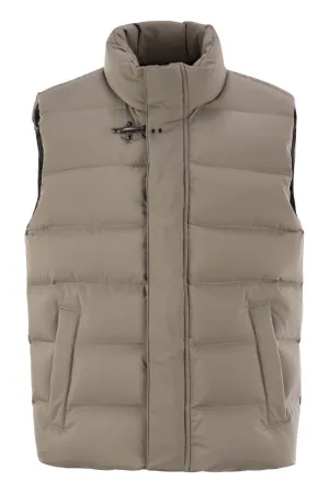 FAY Men's Down Vest - Urban Quilted Waistcoat