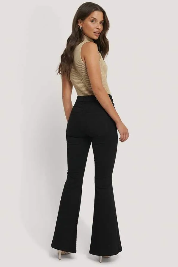 Flare Fit Mid-Rise Low Stretchable Jeans