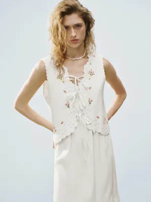 Floral Printed Leisure Vests