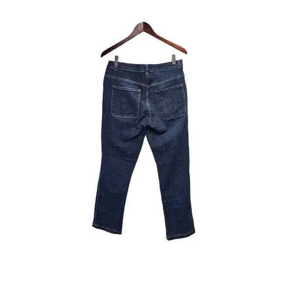 FRAME Le High Jeans  Waist Embellished Stud Waldane Blue Jeans Women's 30