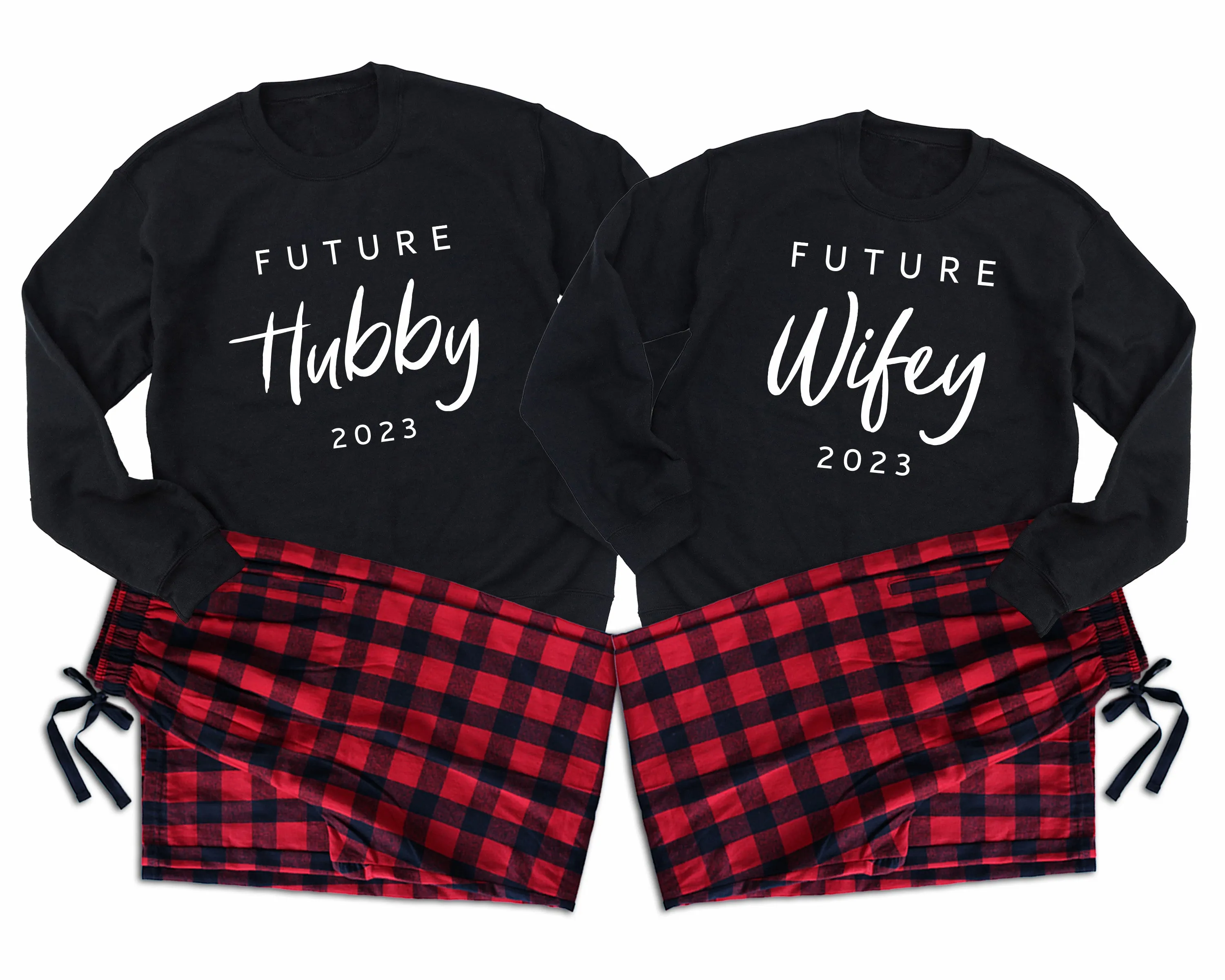 Future Wifey & Future Hubby - Personalized Couple Matching Pajamas, Engagement Gift, Fiance gift, Personalized gift for Couple, Newlywed Custom pajamas