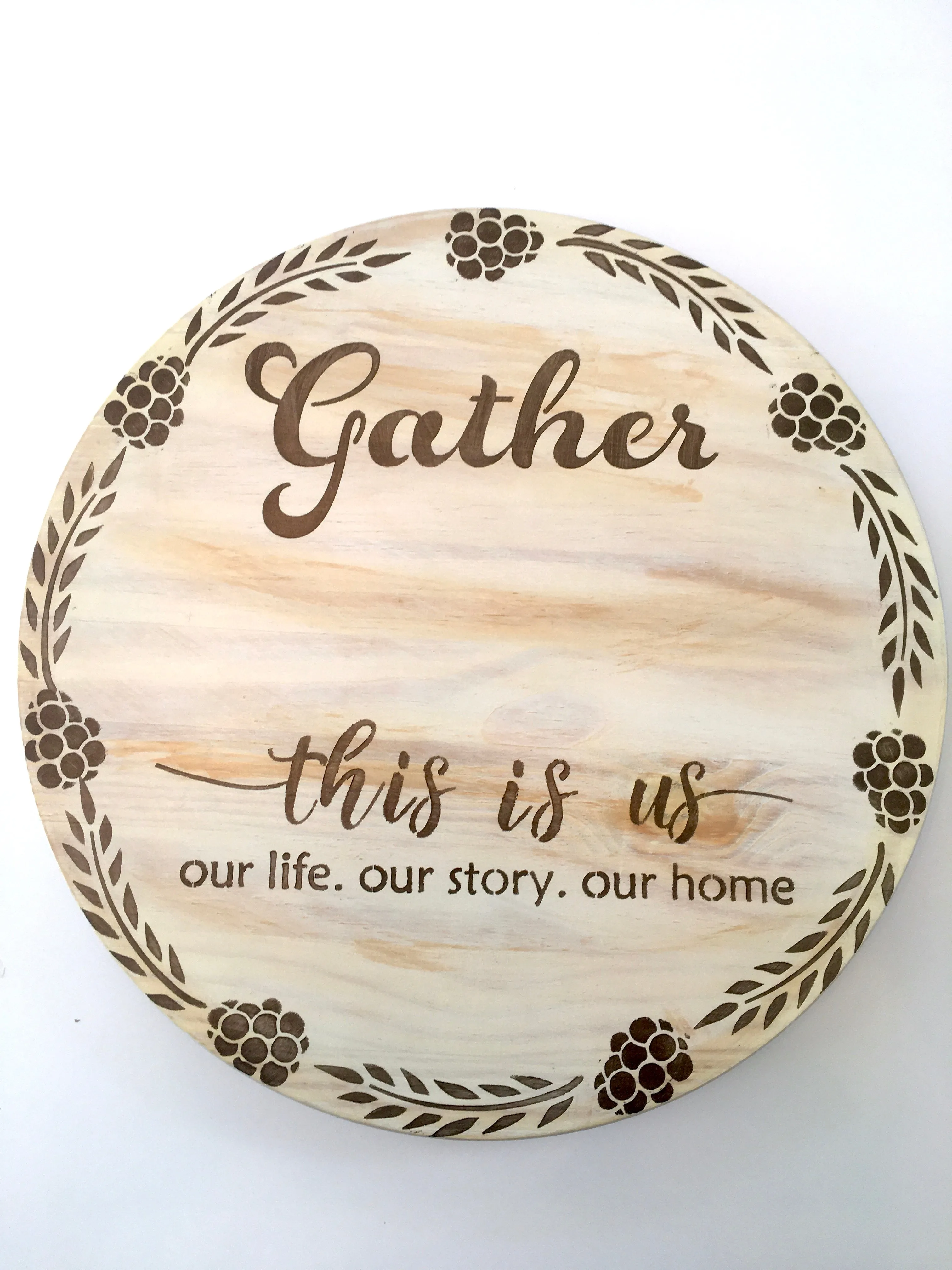 Gather...Lazy Susan 18" Table Décor- Gift