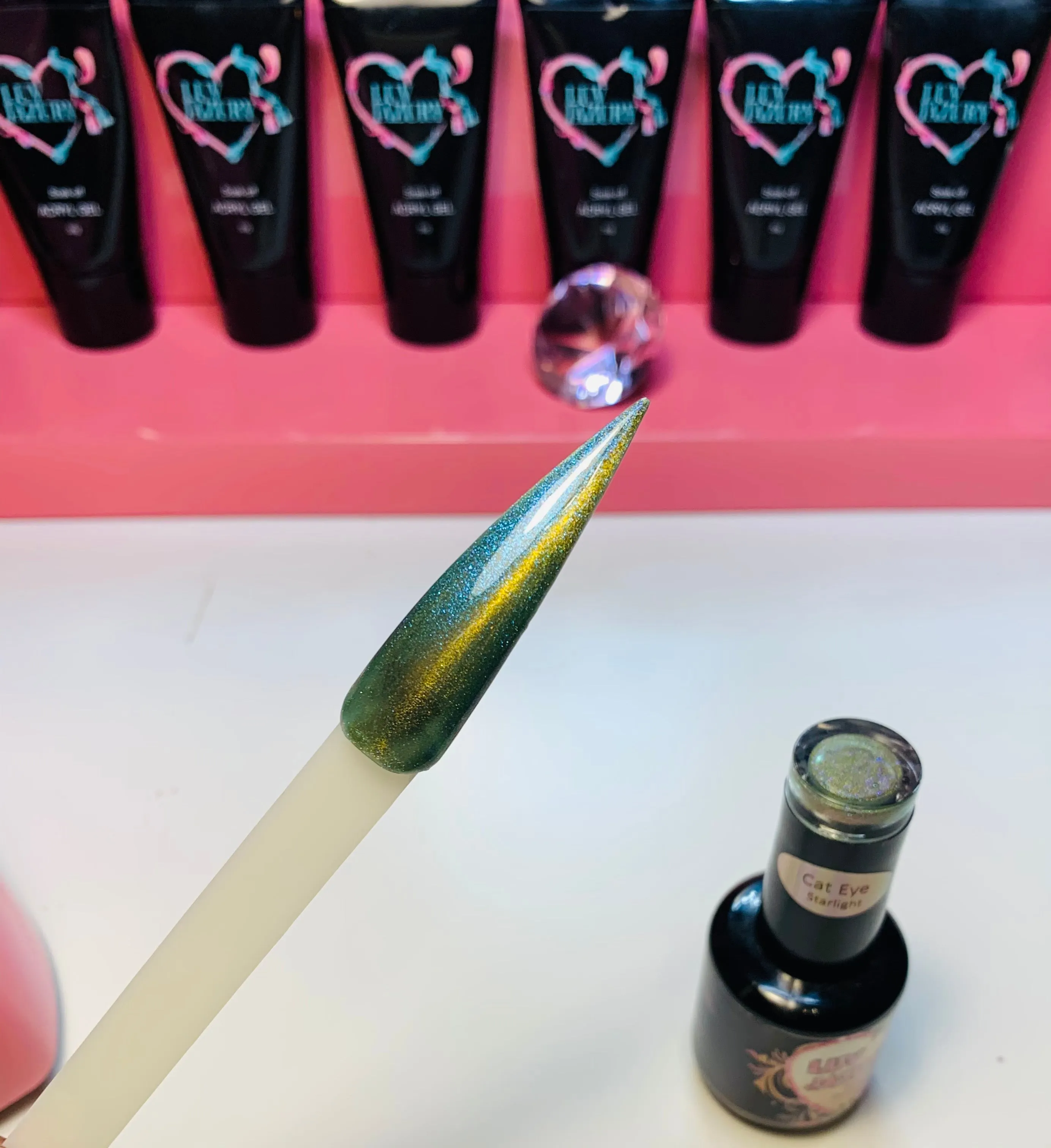 Gel Nail Polish Nail Art Supplies Galaxy Blue Cateye