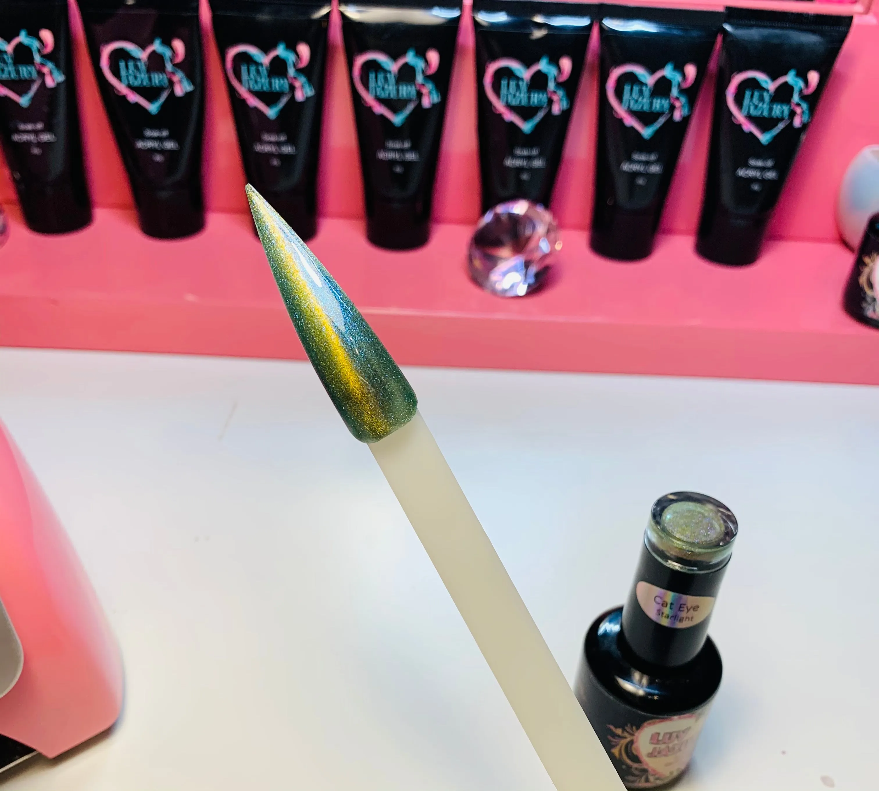 Gel Nail Polish Nail Art Supplies Galaxy Blue Cateye