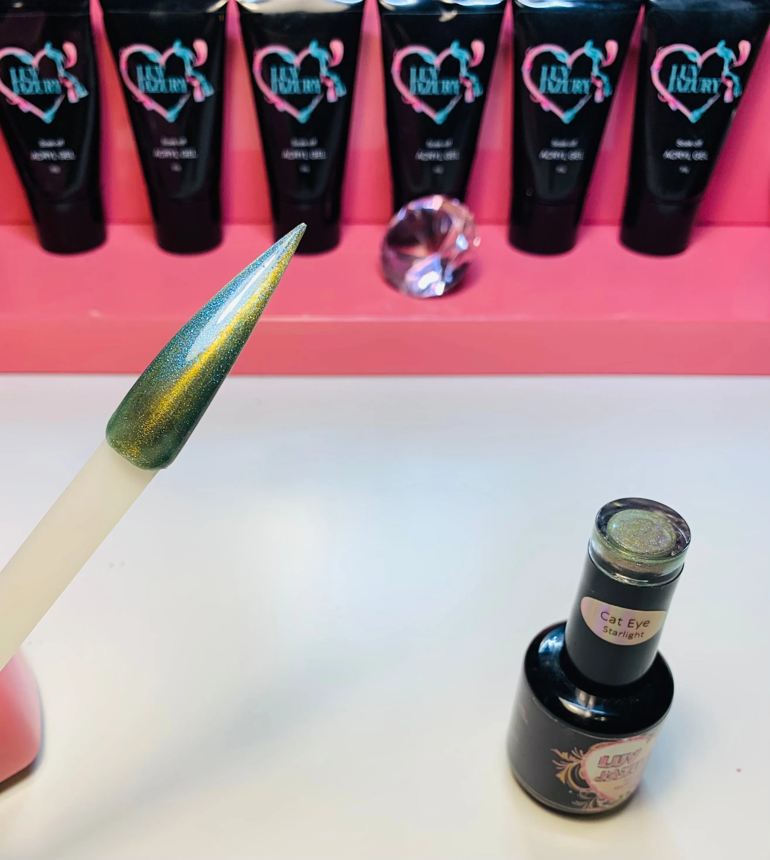 Gel Nail Polish Nail Art Supplies Galaxy Blue Cateye
