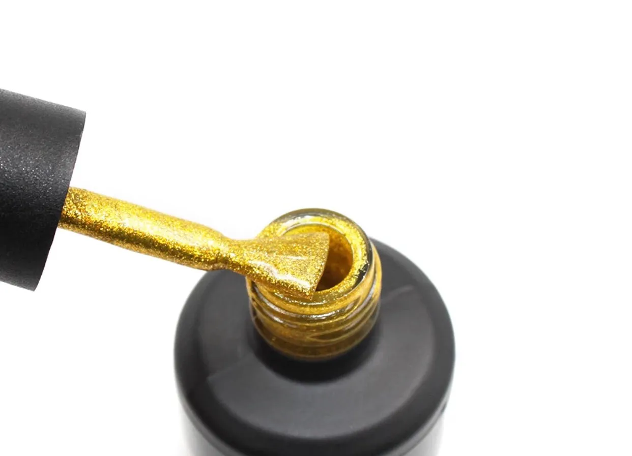 Gel Nail Polish Nail Art Supplies Gold Glitter