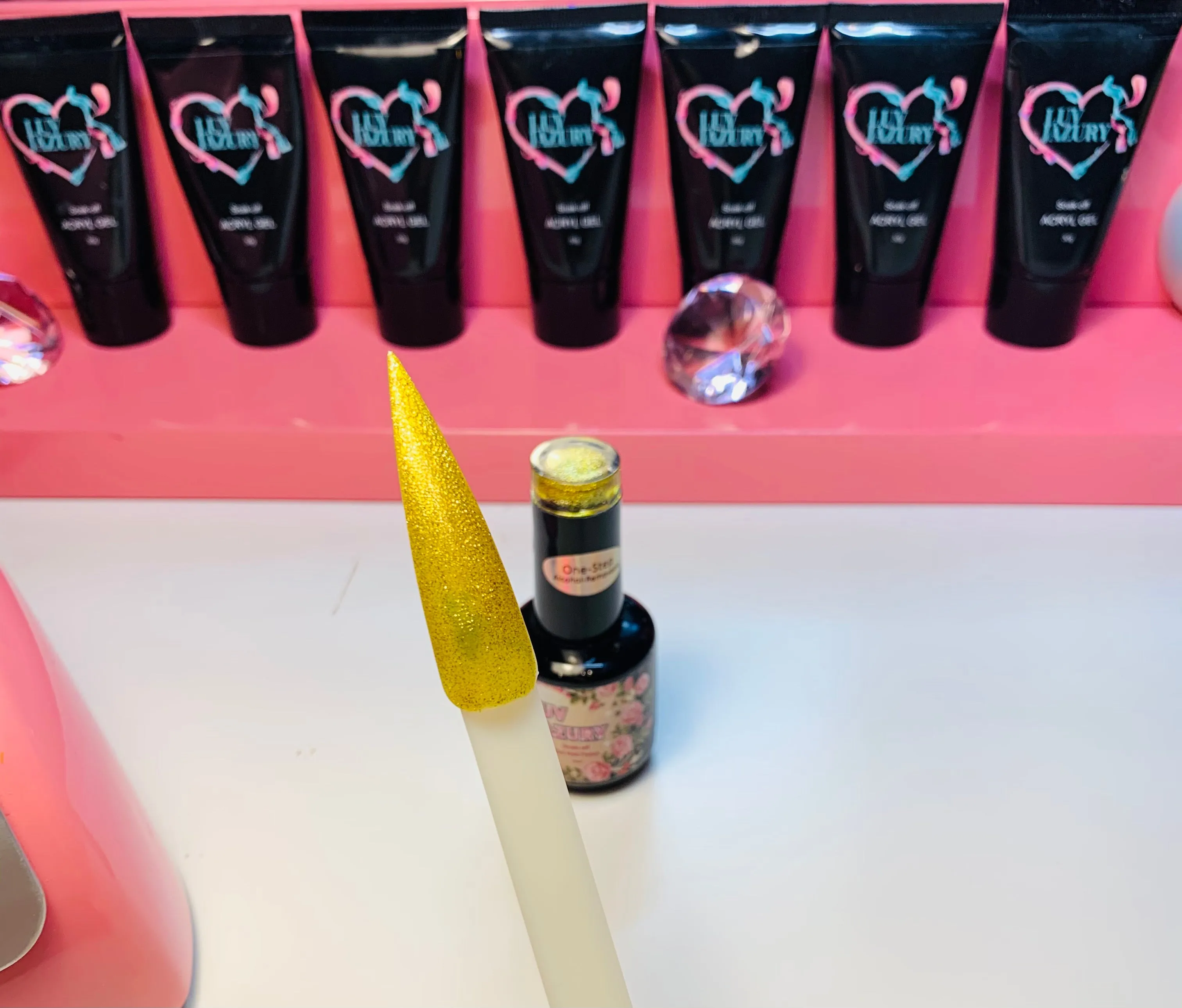 Gel Nail Polish Nail Art Supplies Gold Glitter