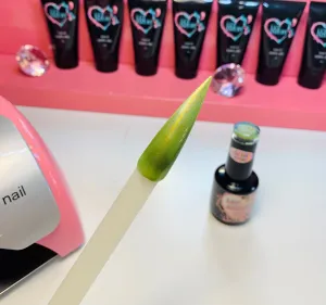 Gel Nail Polish Nail Art Supplies Green Cateye