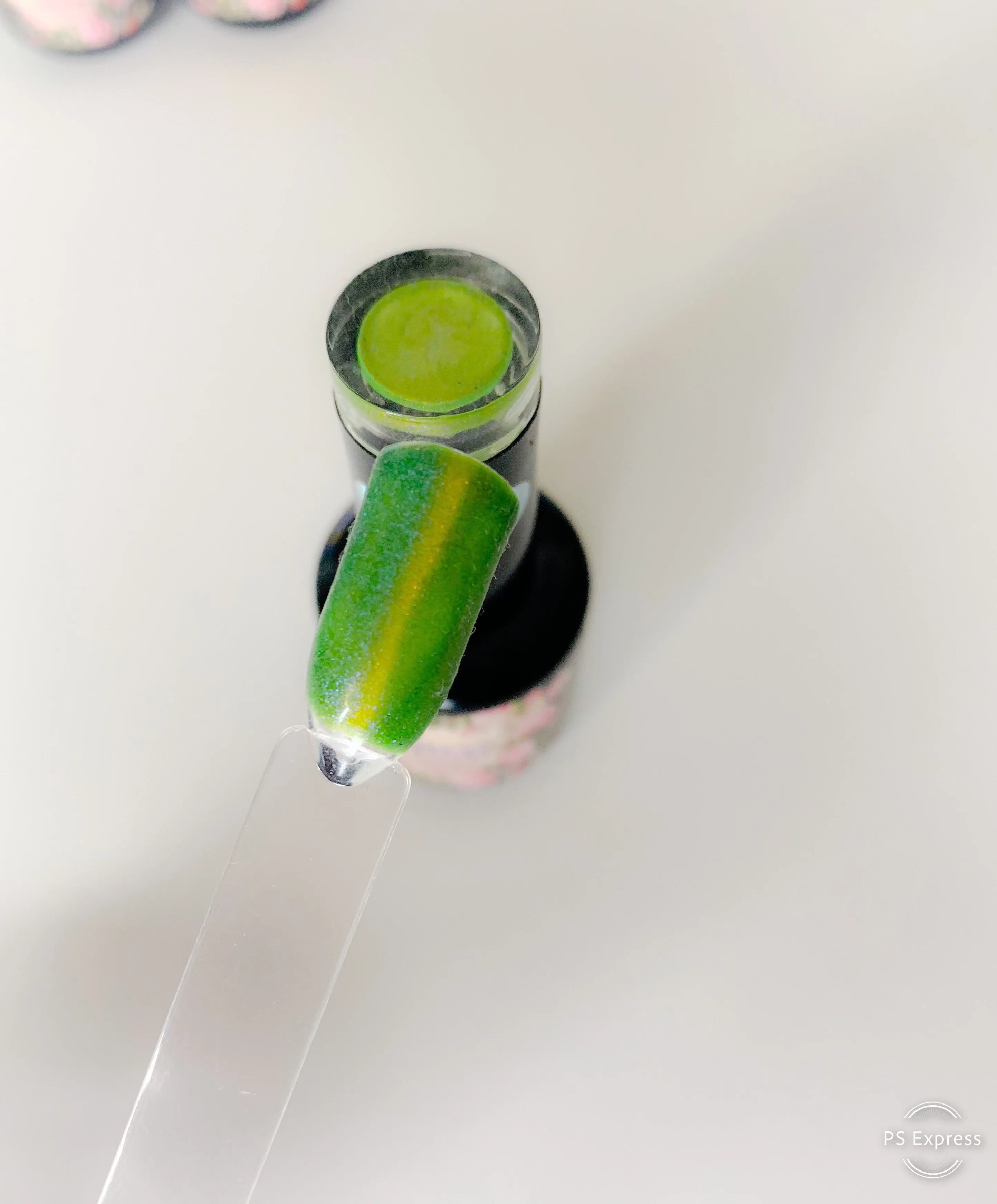 Gel Nail Polish Nail Art Supplies Green Cateye
