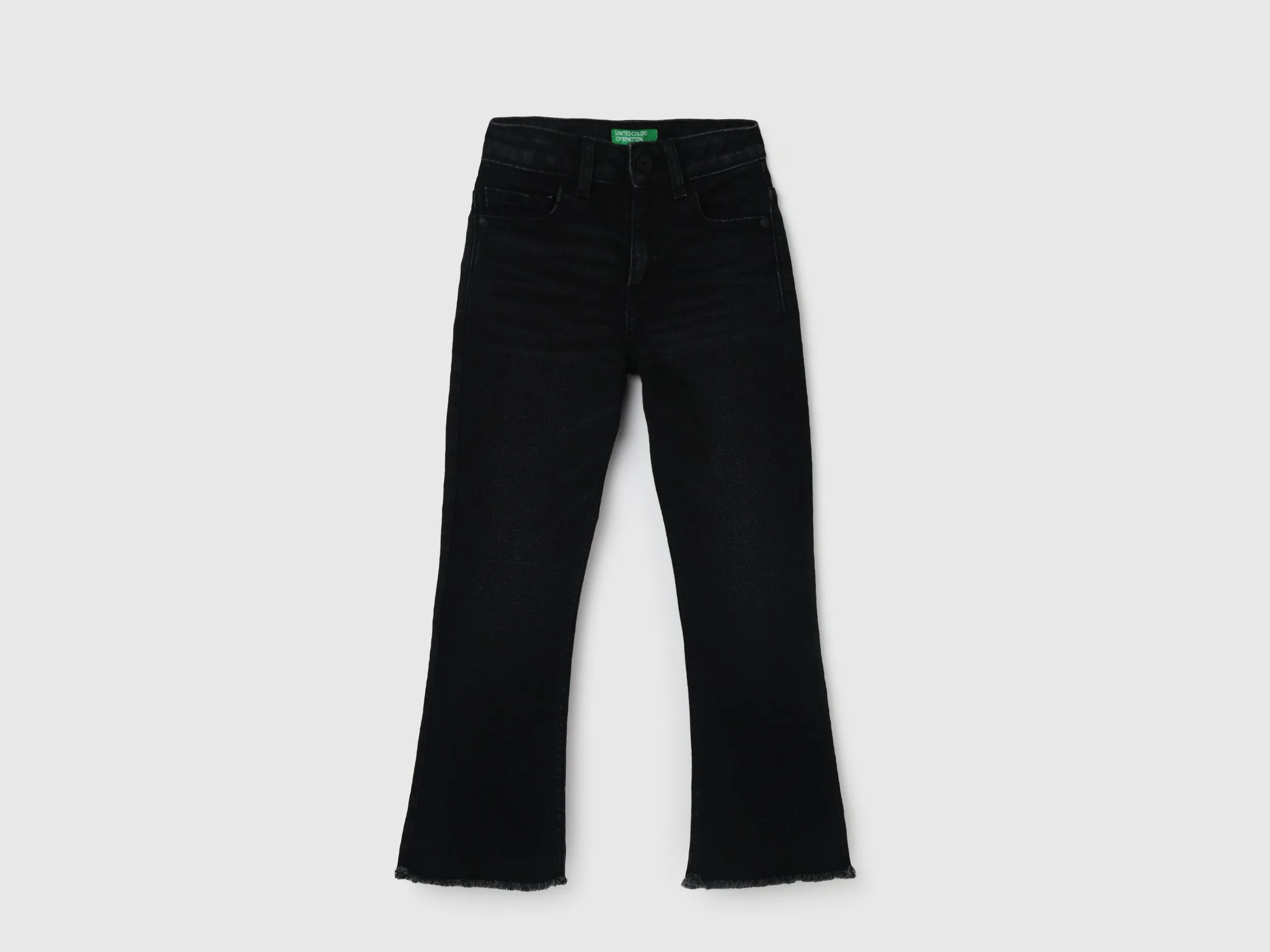 Girl's Solid Bootcut Jeans