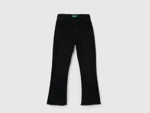Girl's Solid Bootcut Jeans