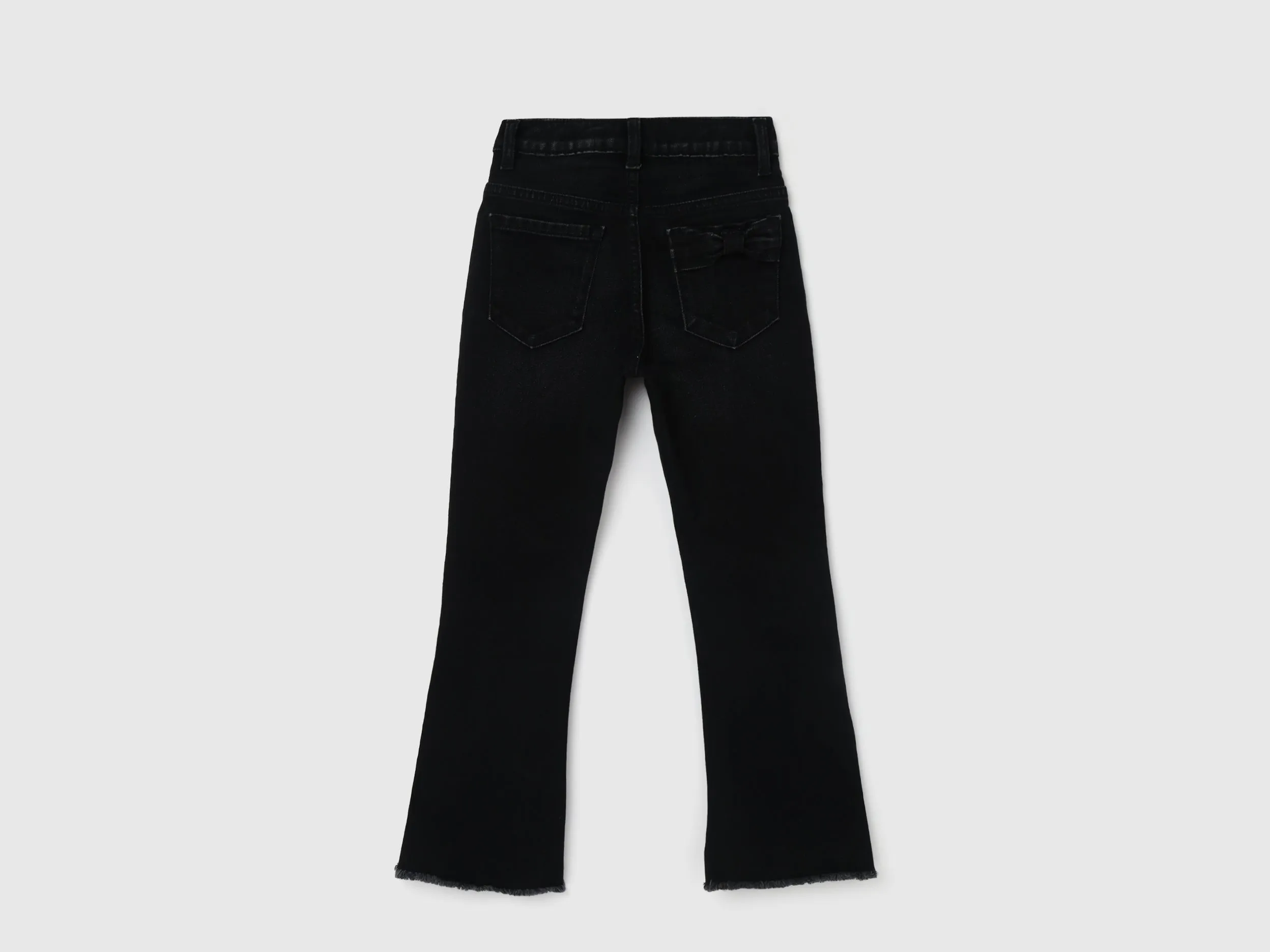 Girl's Solid Bootcut Jeans