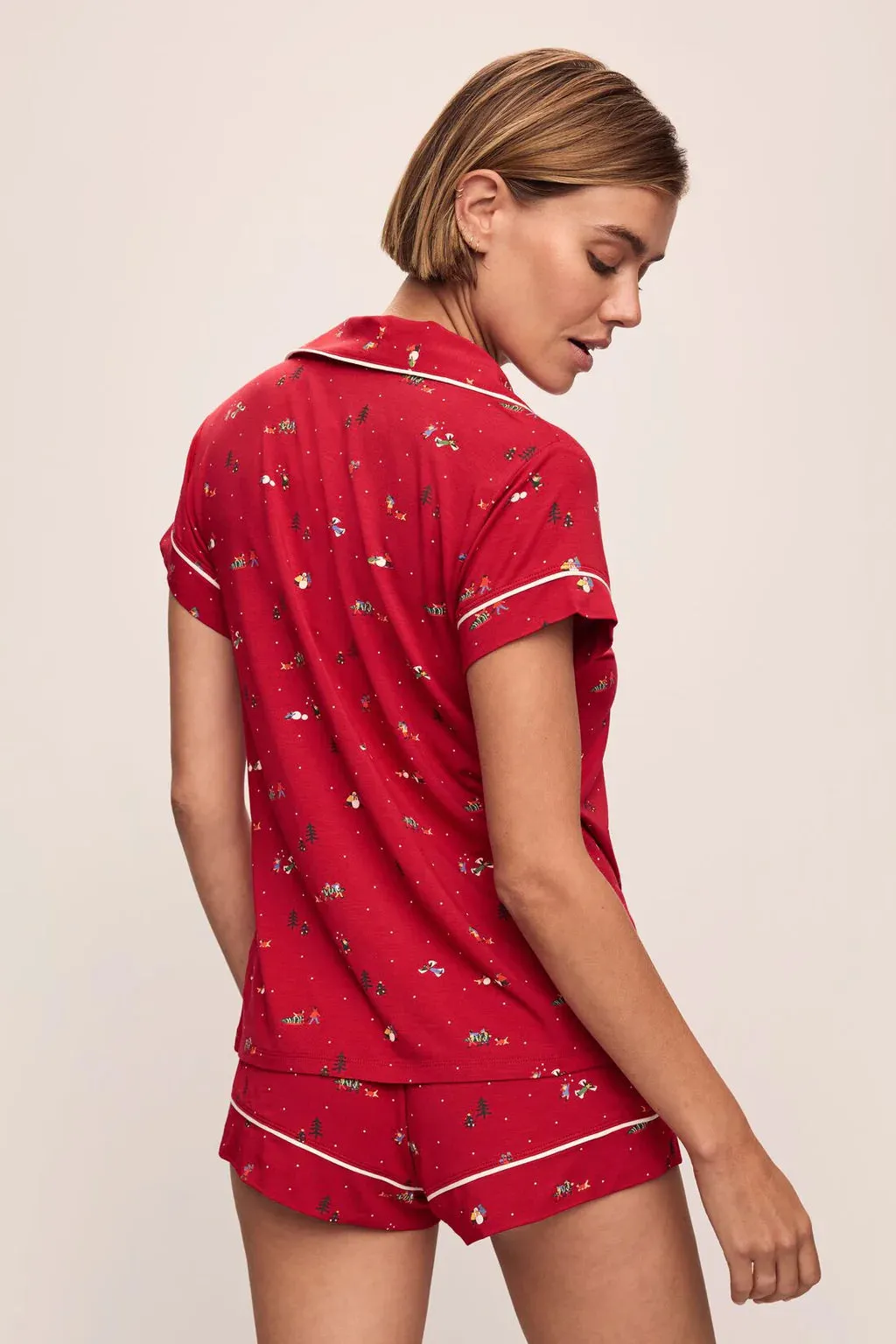 Gisele Printed Modal Shortie Short PJ Set