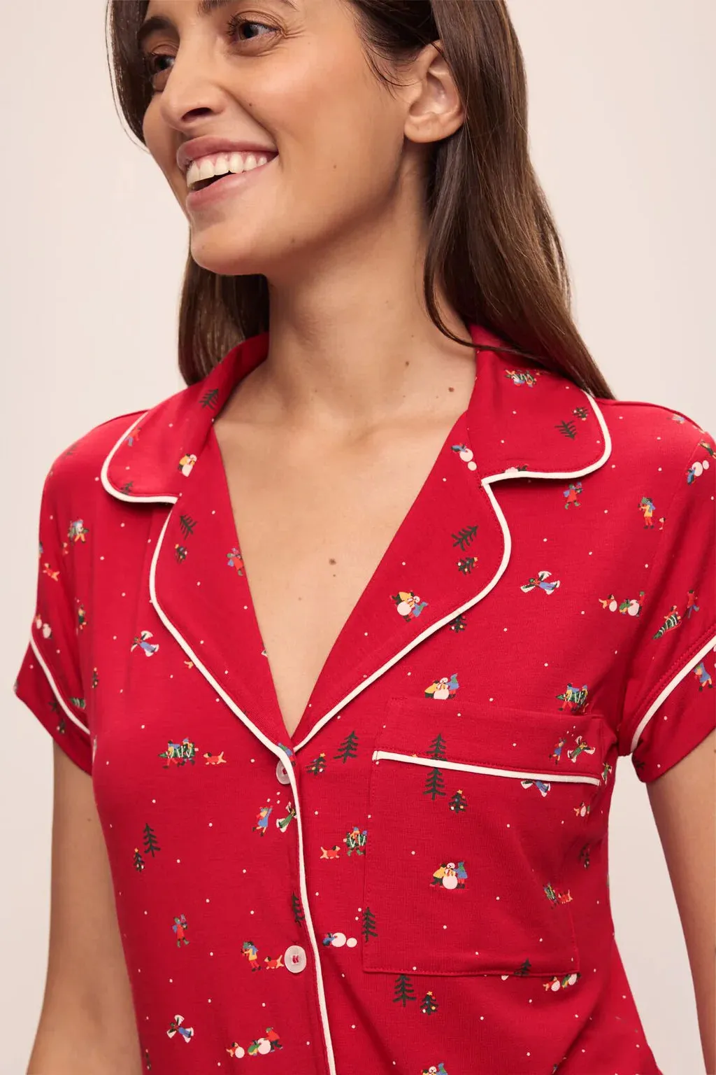 Gisele Printed Modal Shortie Short PJ Set