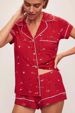 Gisele Printed Modal Shortie Short PJ Set