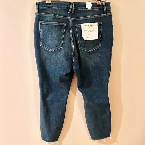 Good American Good Waist Crop Jeans