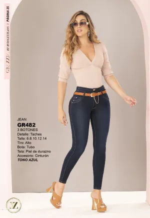 GR482 100% Authentic Colombian Push Up Jeans