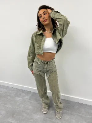 GREEN WASH CARPENTER JEANS Set