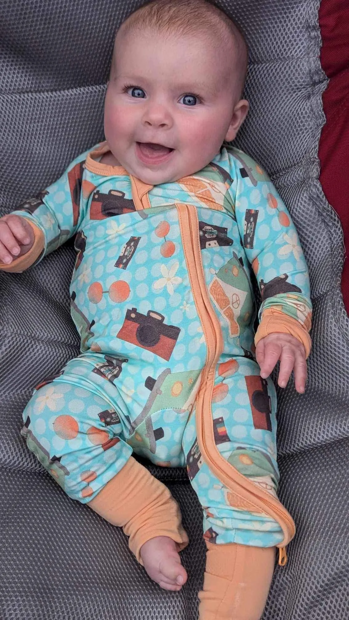 Groovy Tunes Convertible Romper Pajamas