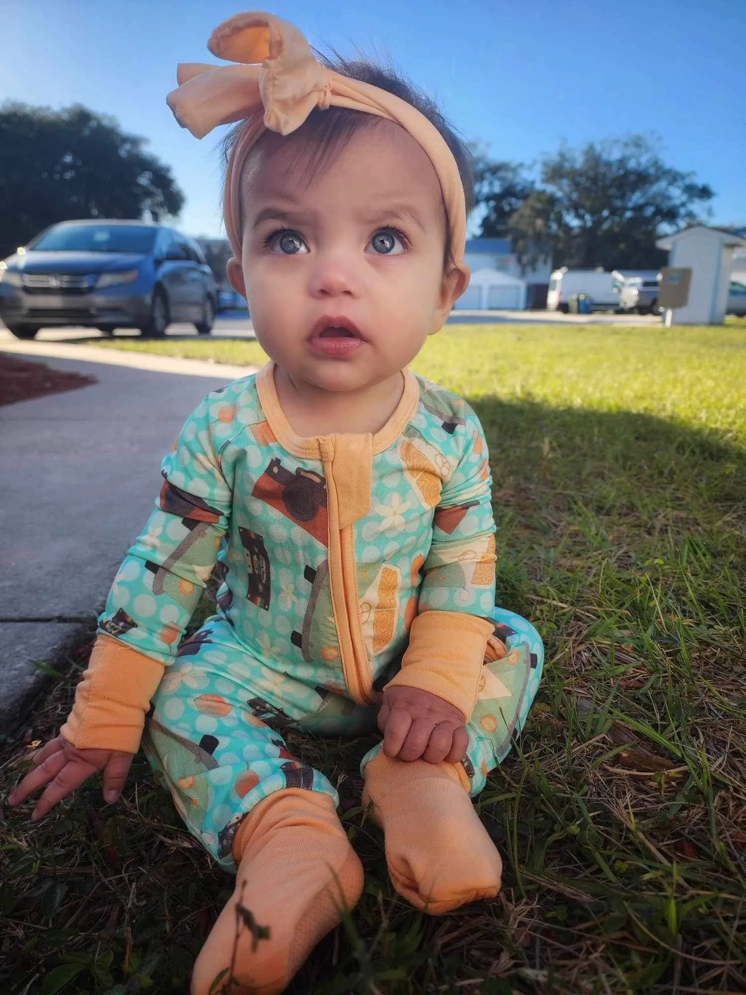 Groovy Tunes Convertible Romper Pajamas
