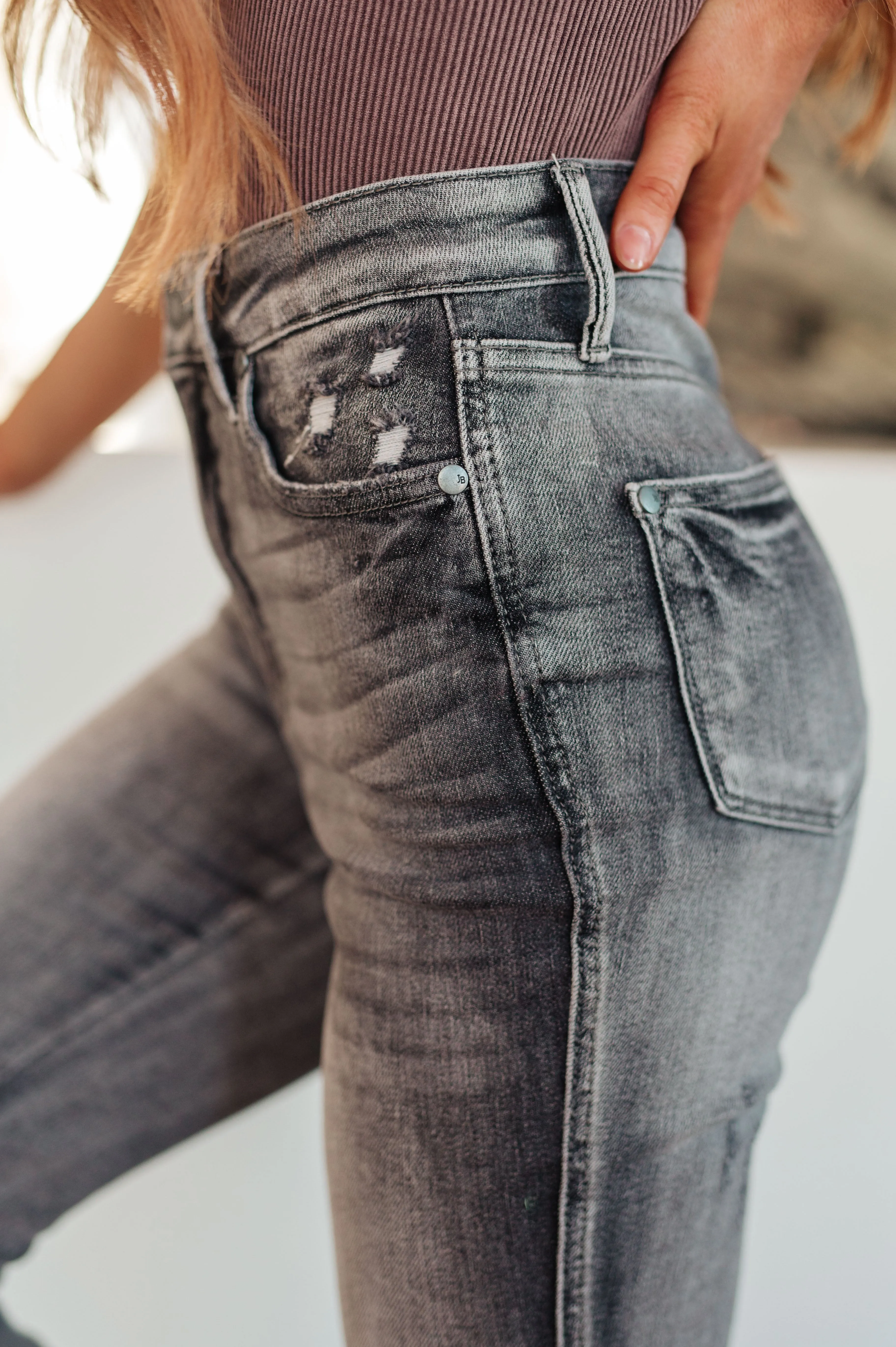 Hang In There High Rise Control Top Release Hem Skinny
