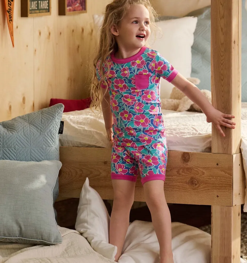 Hatley Big Poppies Bamboo Summer Pyjamas