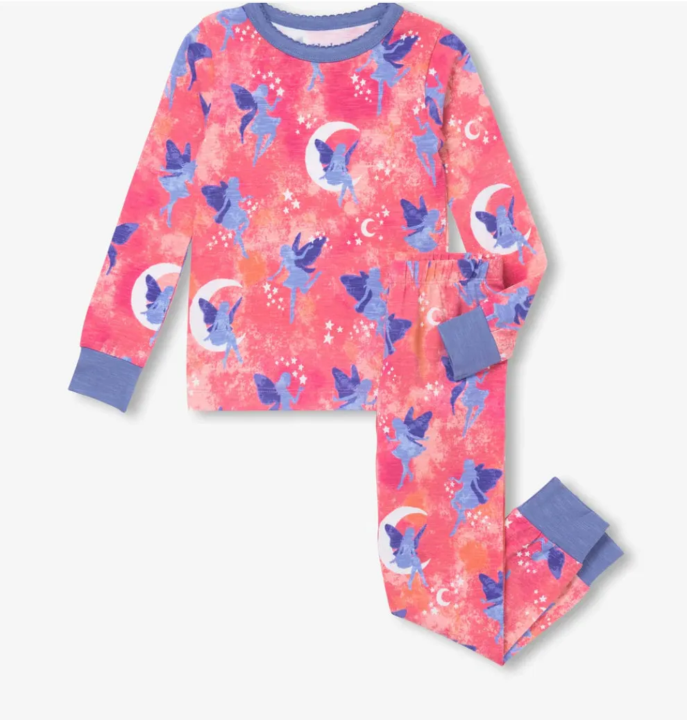 Hatley Night Fairies Stretch Cotton Girls Pajama Set