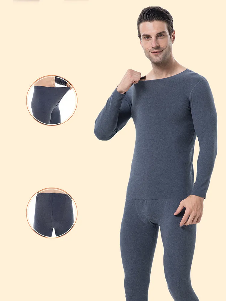 High Elastic Warm Fleece Couple Pajamas Set