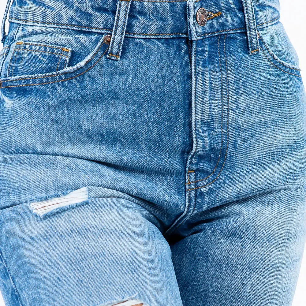 High Waist Boyfriend Jeans