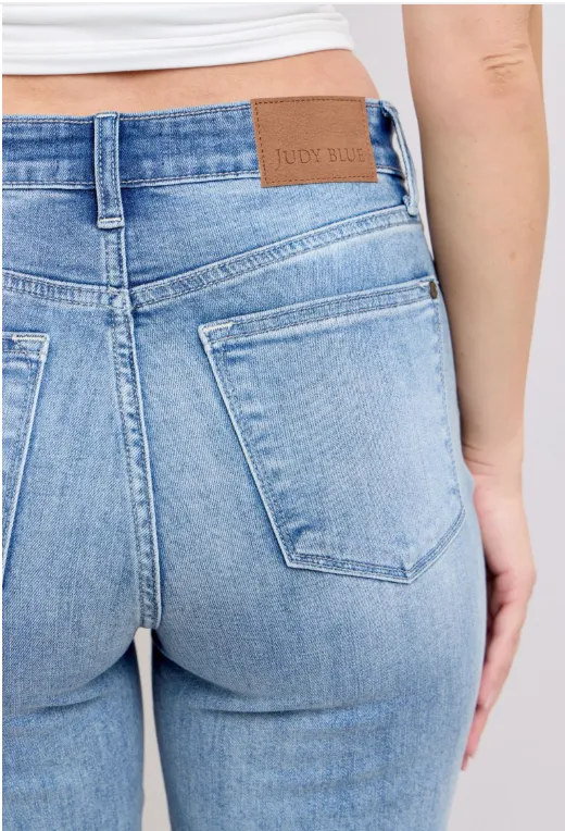High Waist Dad Straight Leg Jeans