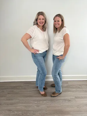 High Waist Dad Straight Leg Jeans