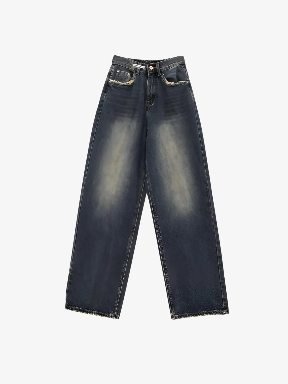 HIGH WAIST DRAPE JEANS