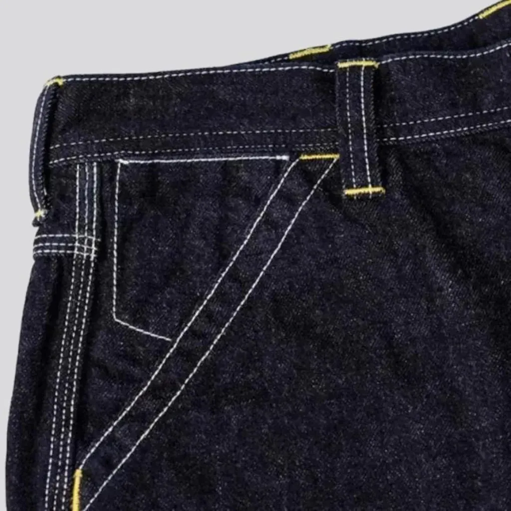 High-waist men's duty jeans