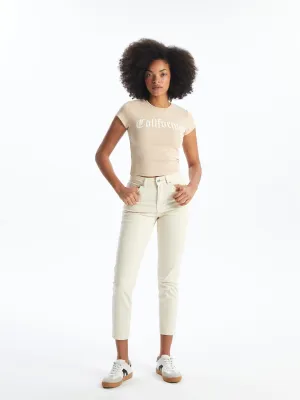 High Waist Mom Fit Women's Jeans