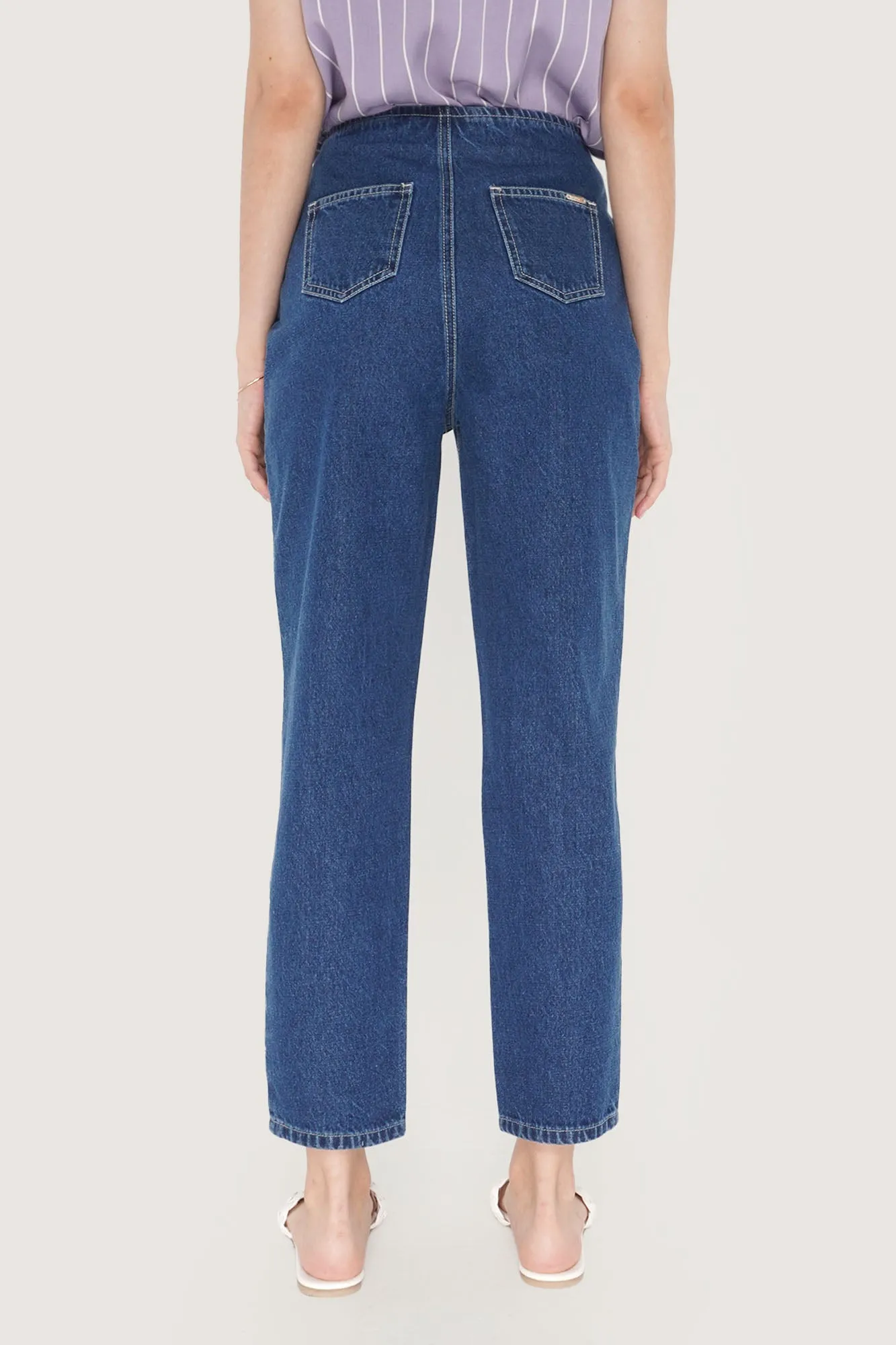 High Waist Slim Jeans