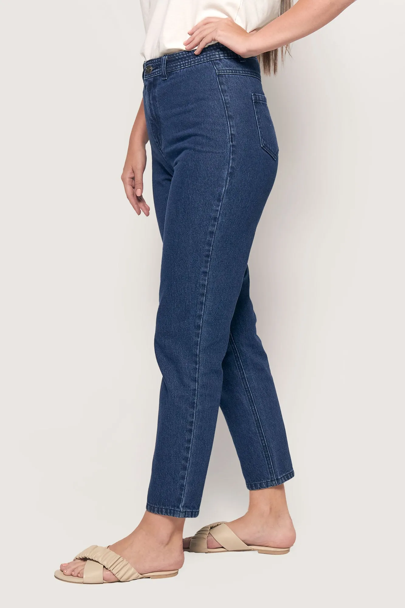 High Waist Slim Jeans