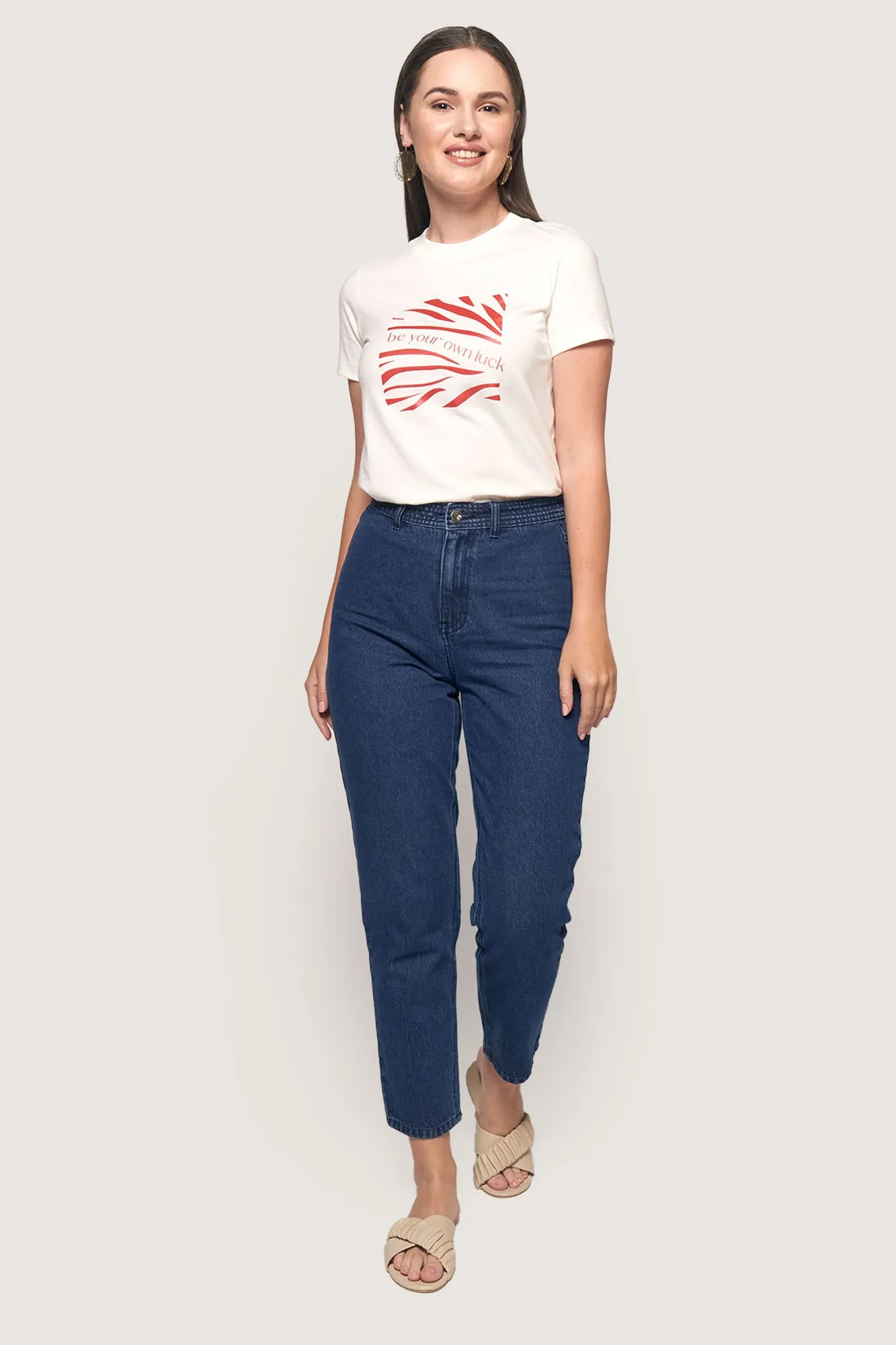 High Waist Slim Jeans