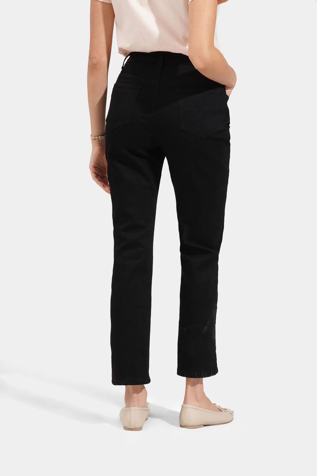 High Waist Tapered Jeans