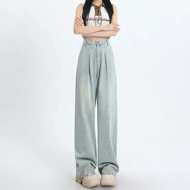 High Waist Vintage Straight Women's Jeans