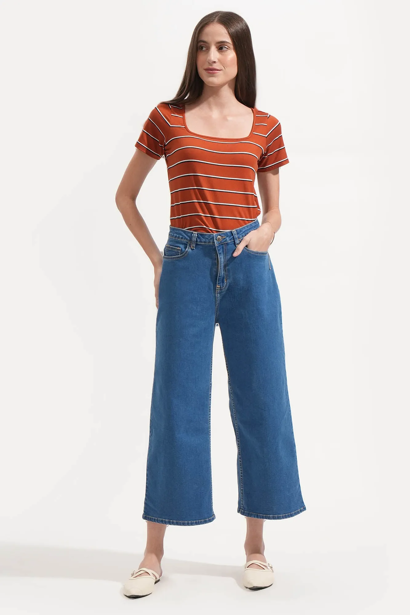 High Waist Wide Leg Jeans