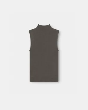 Highneck Knitted Top Grey