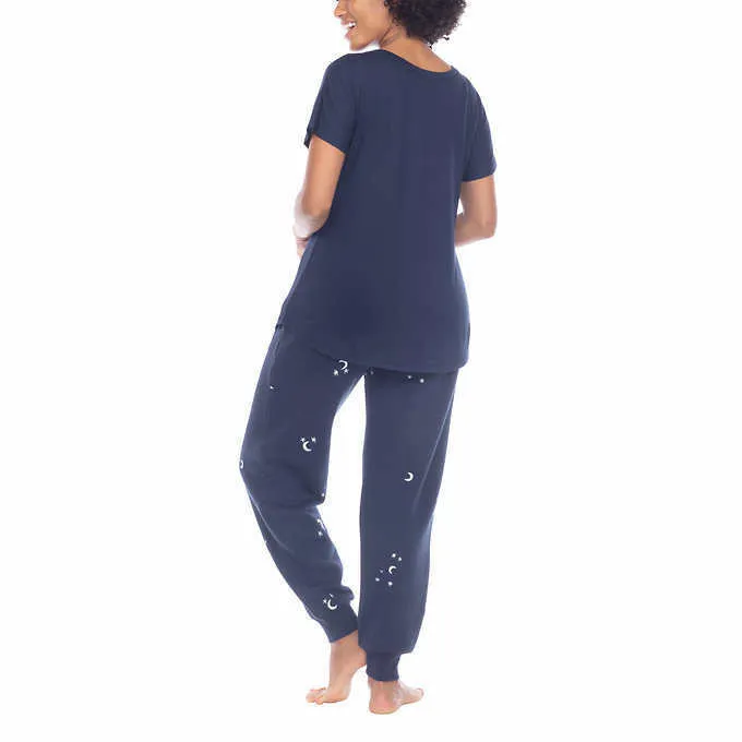 Honeydew Ladies' Embroidered Lounge Set, 2-piece
