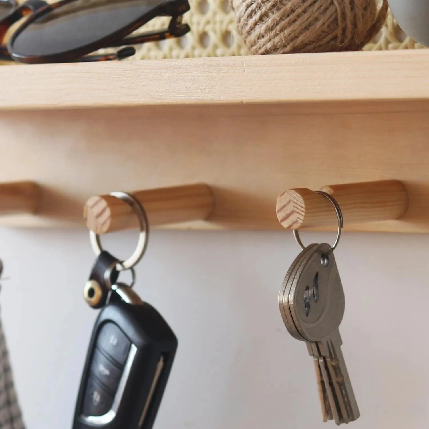 HookNest | Modern Wall Shelf with Hooks