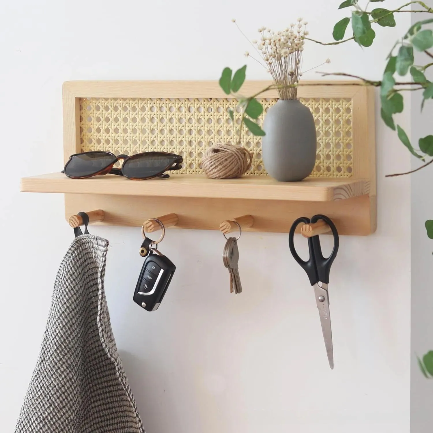 HookNest | Modern Wall Shelf with Hooks
