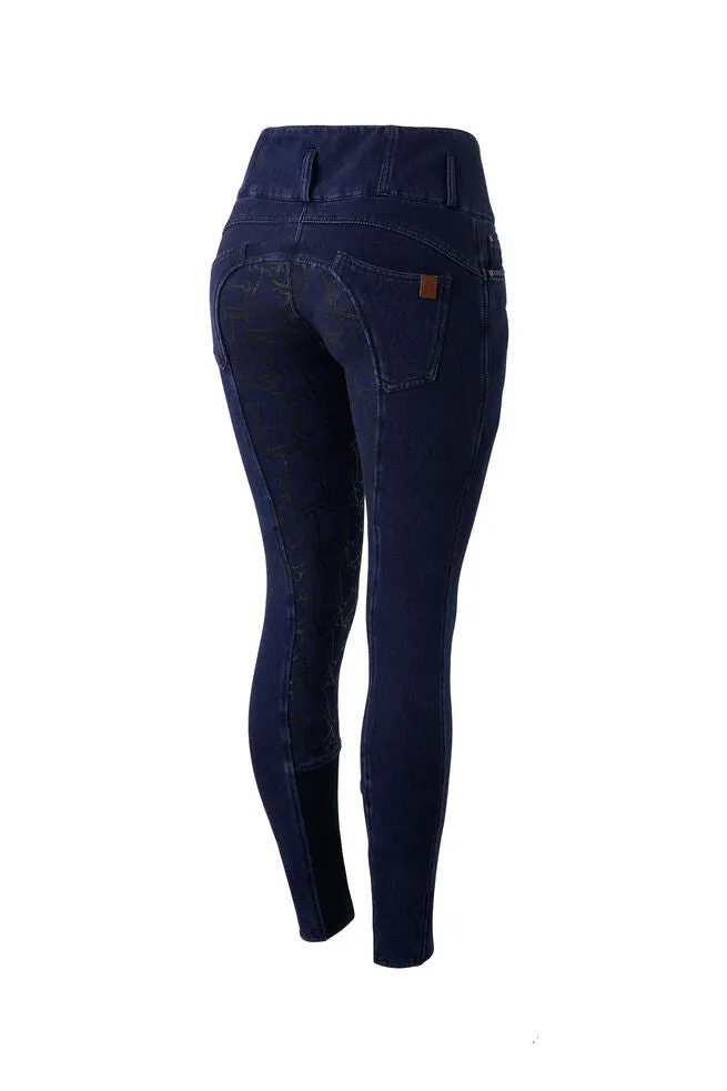 Horze Kacy Denim FS Breeches Dark Blue