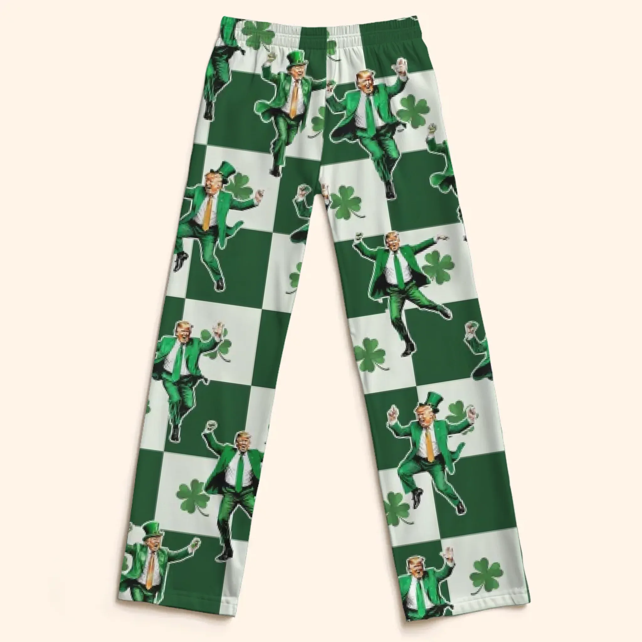 Irish Roots, American Pride - US Patriotic Pride Pajama Pants - Gift For Conservative Supporters