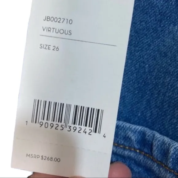 J Brand X Revolve  Sukey Crop High Waist Raw Hem Wide Leg Jeans sz 28