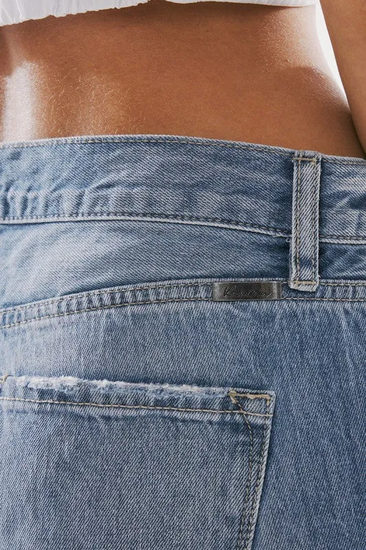 Janna Mid-Rise Distressed Classic Boyfriend Jean by Kan Can