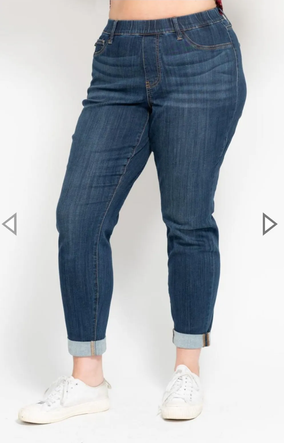   JB High Waist Cropped Pull On Jeans